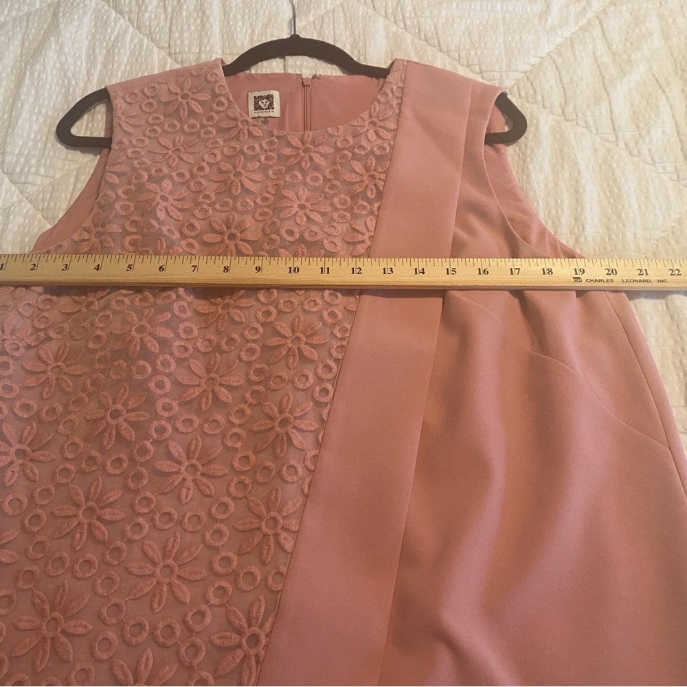 Anne Klein Embroidered Overlay
Shift Dress Women’s 16
Petal Pink - Picture 6 of 14